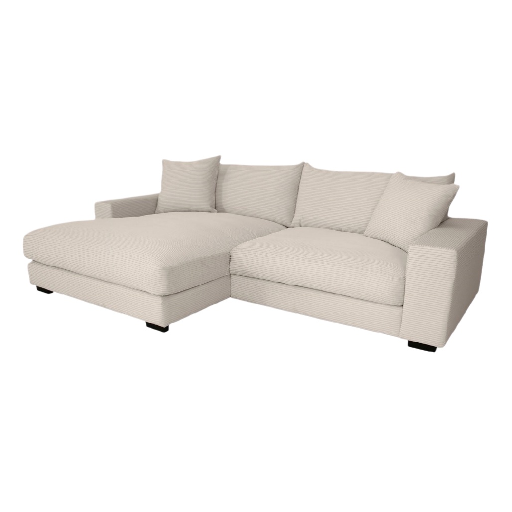 Canapé d'angle modulable pour salon en tissu - 240 x 160 x 85-homaranest.com