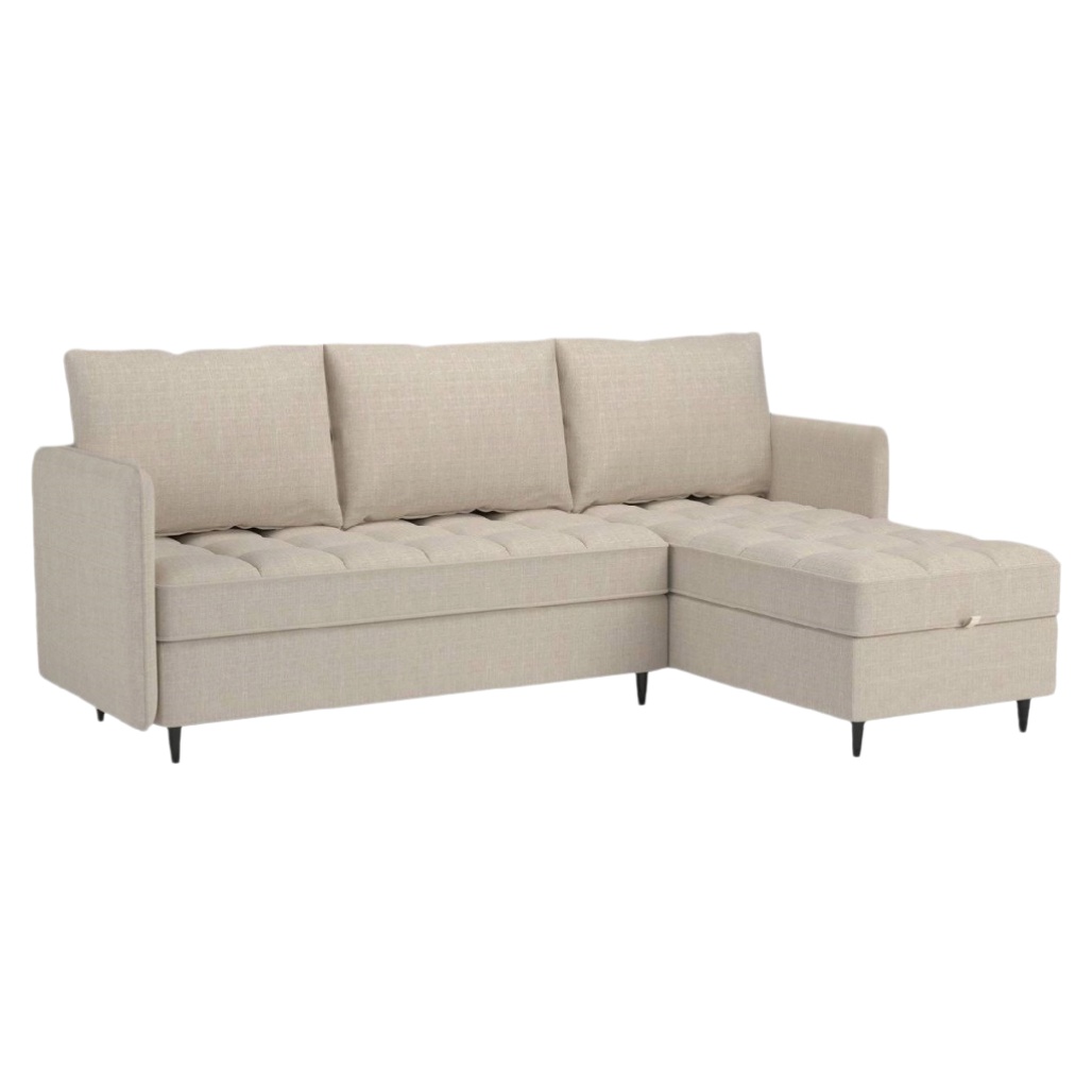 Canapé d'angle en tissu pour salon - 220 x 80 x 85-homaranest.com