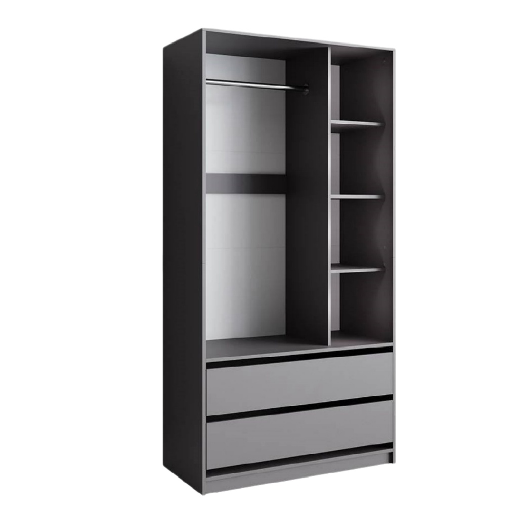 Armoire de rangement pour chambre en mélaminé - 180 x 80 x 40-cozellehome.com