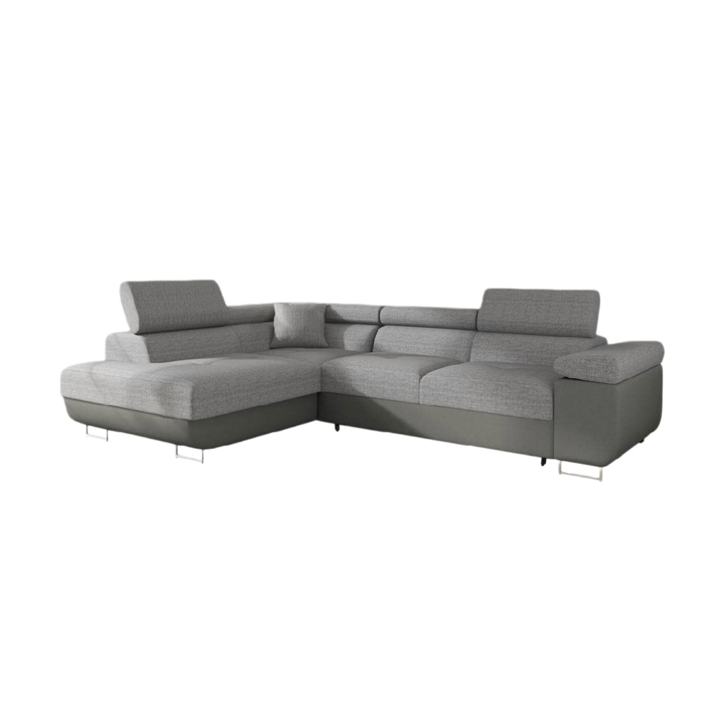 Canapé d'angle en tissu pour salon - 250 x 200 x 80-cozellehome.com