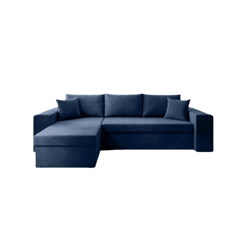 Canapé d'angle en tissu pour salon - 250 x 150 x 85-cozellehome.com