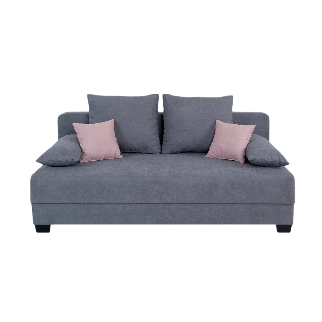 Canapé en tissu avec coussins décoratifs - Pour salon ou chambre - 200 x 100 x 90-cozellehome.com