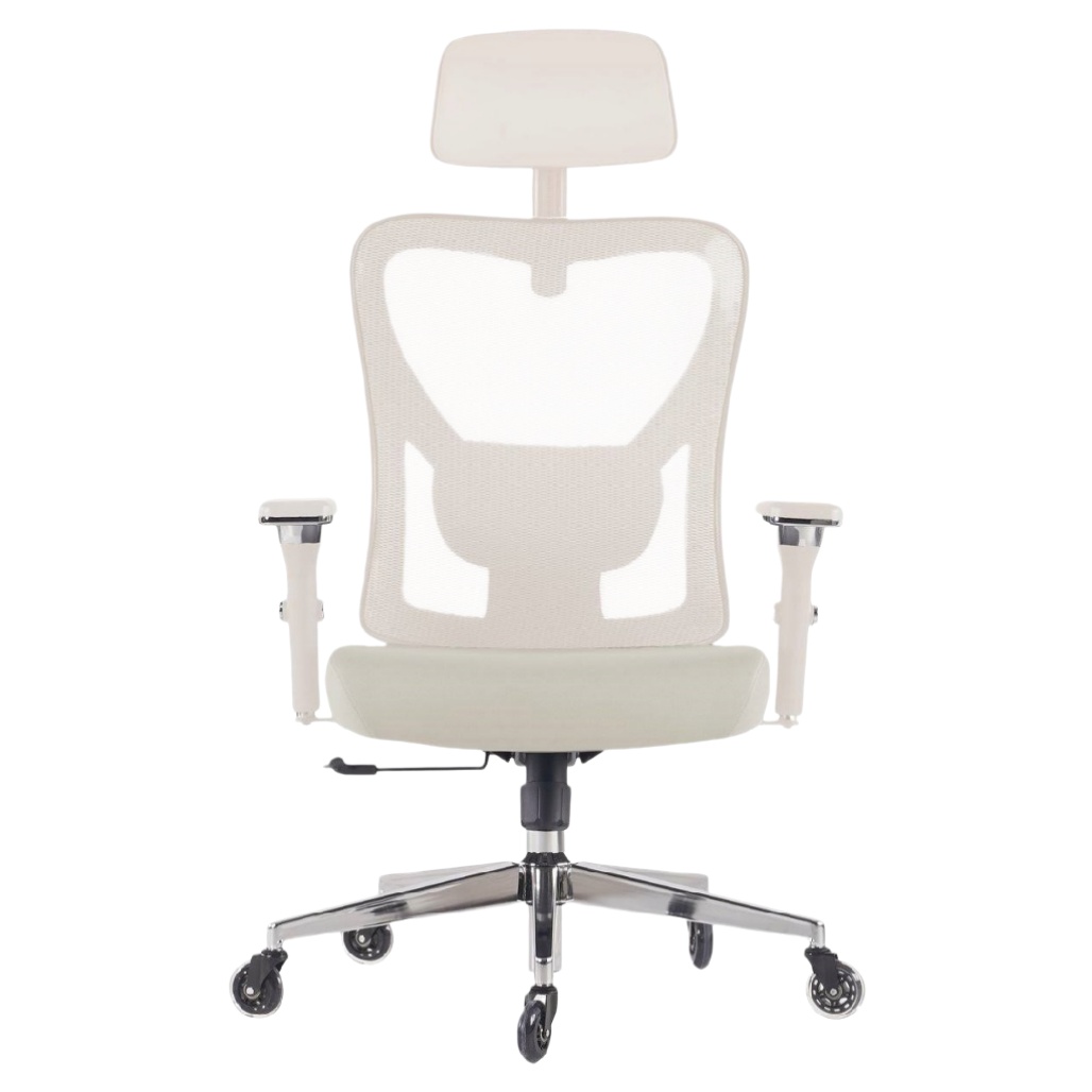 Chaise de bureau ergonomique en plastique et métal pour le travail - 45 x 60 x 115-cozellehome.com