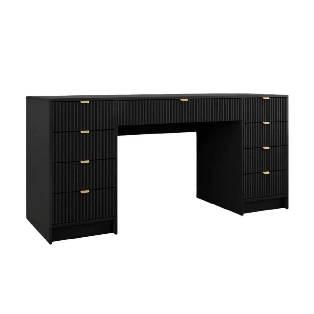 Bureau de travail en bois avec rangement pour bureau - 150 x 60 x 75-cozellehome.com