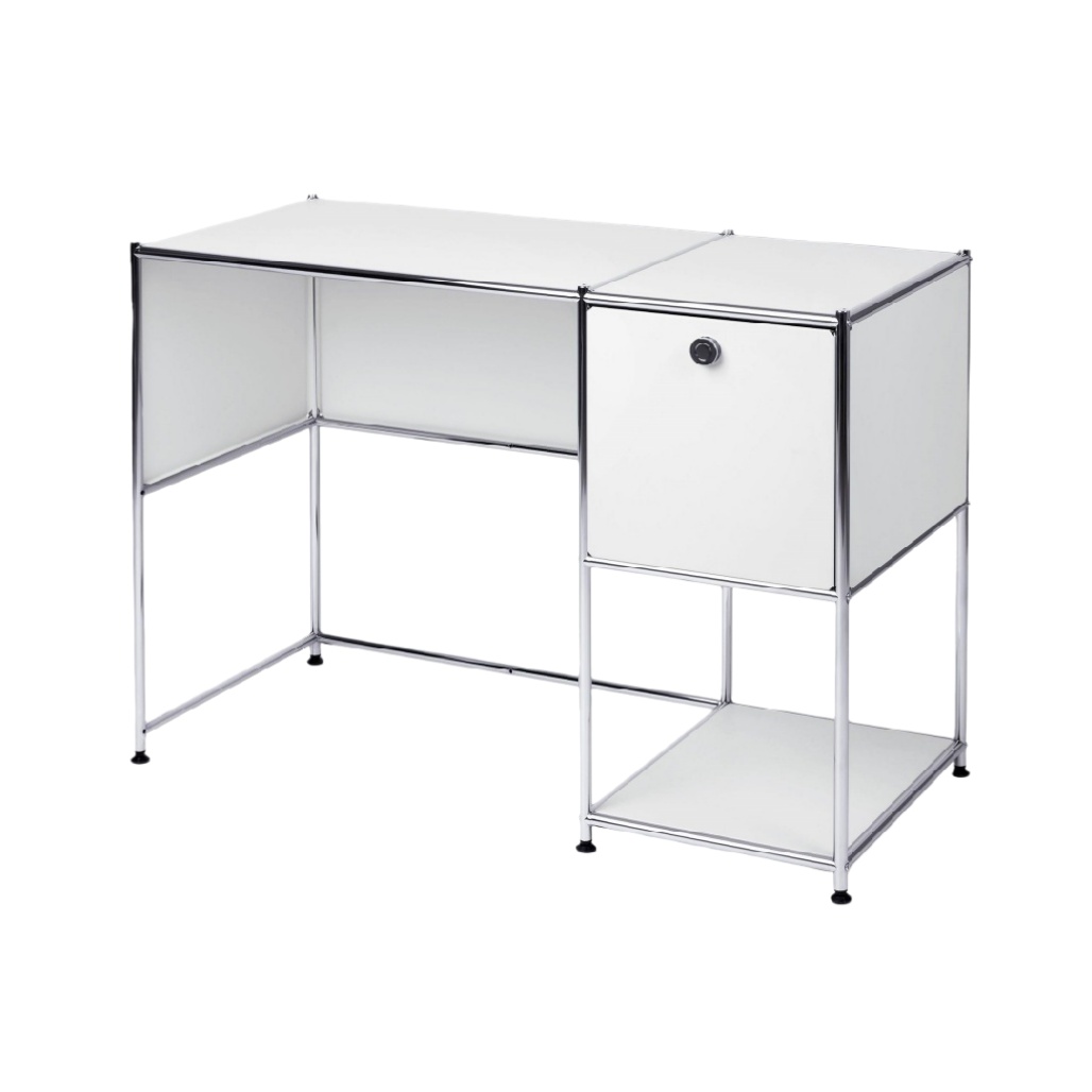 Bureau de travail en métal et verre pour bureau à domicile - 120 x 60 x 75-cozellehome.com