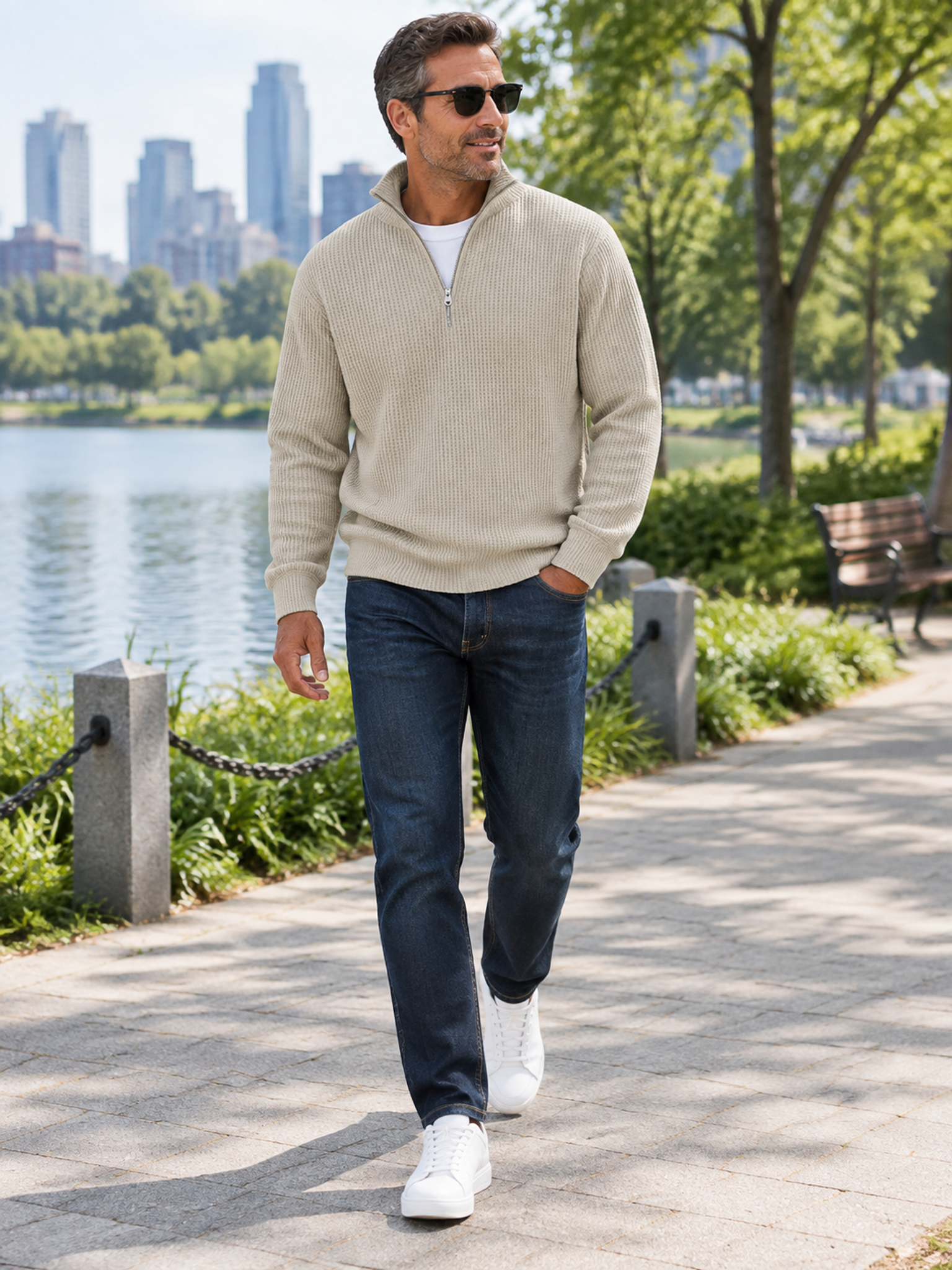 Mannstil Herren Shirt Passform am Modell
