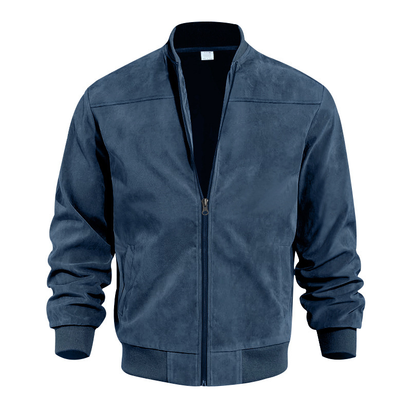 Men's Soft Sherpa-Lined Suede Jacket – Cozy Comfort for Fall