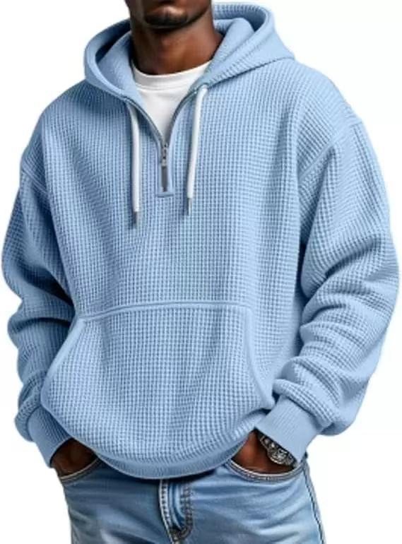 Detailansicht der Waffelstruktur und des Stehkragens