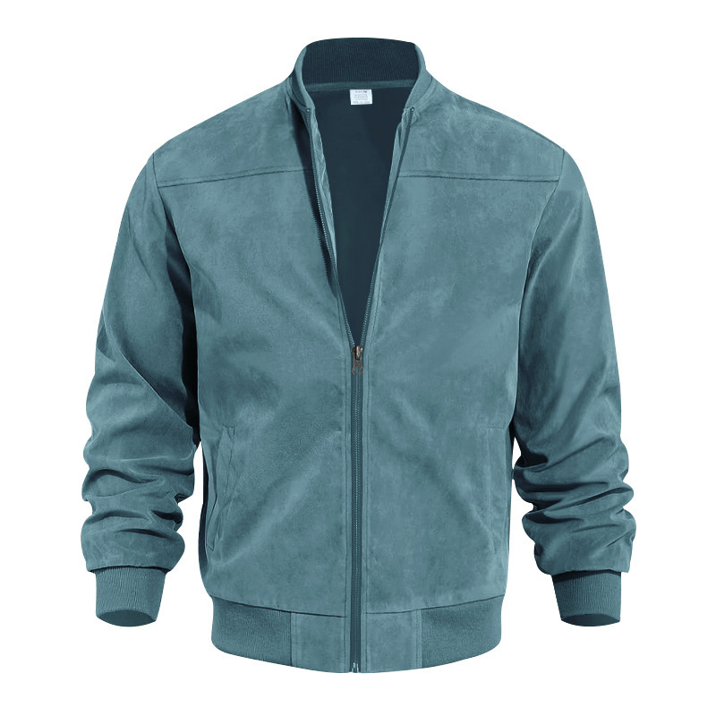 Men's Soft Sherpa-Lined Suede Jacket – Cozy Comfort for Fall