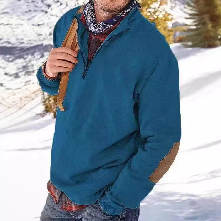 Men's Cashmere Zipper Casual Jacket