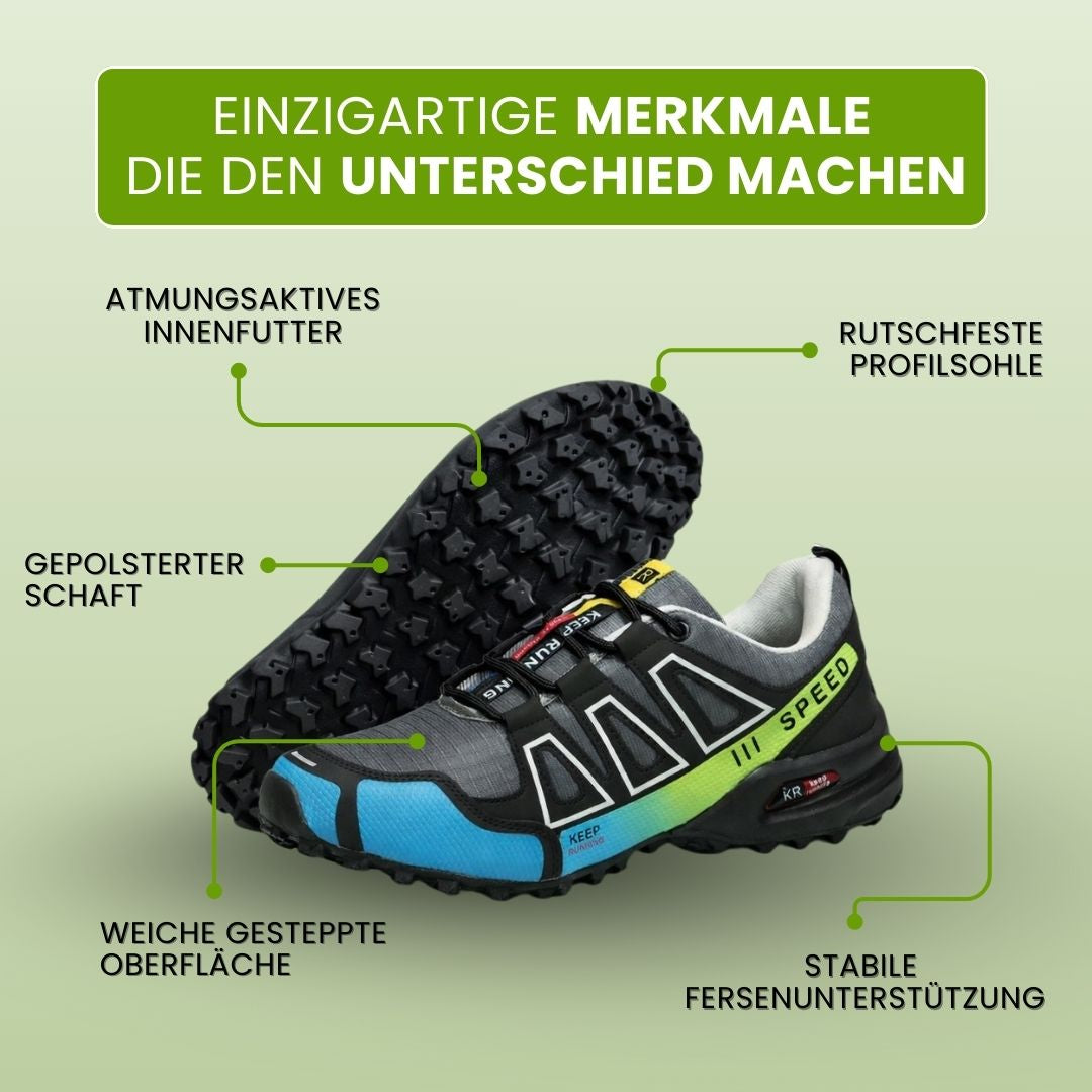 OrthoTrekking – ergonomischer, rutschfester & wasserdichter Trekking- und Wanderschuh