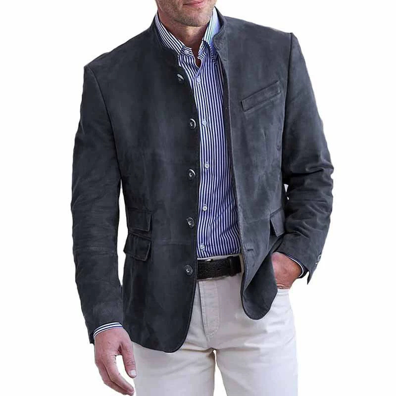 ⭐Letzter Tag 70 % Rabatt-Yellowstone Serie Herren Vintage Mittel-Lang Lederjacke