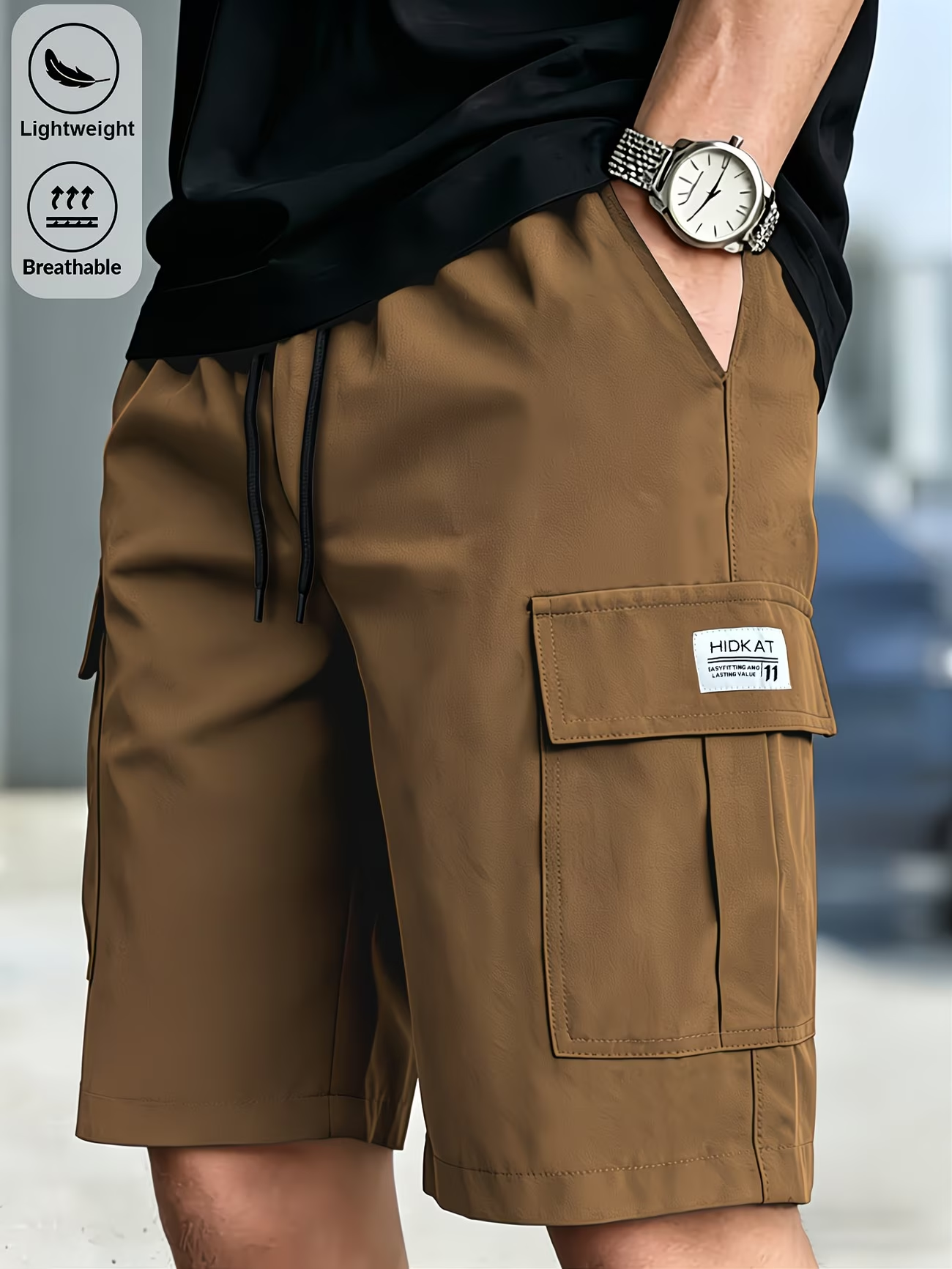 ⏰ Letzter Tag: 50% Rabatt! 🔥Bequeme Herren Sommer Shorts im Cargo-Stil – Elastischer Bund & Praktische Taschen