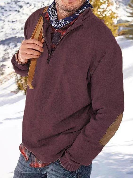 Men's Cashmere Zipper Casual Jacket