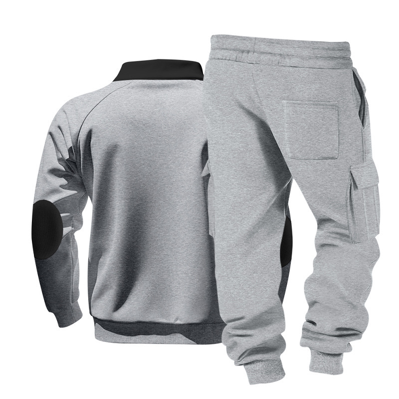 Men's Outdoor Work Casual Commuting Sweatshirt Pants Set