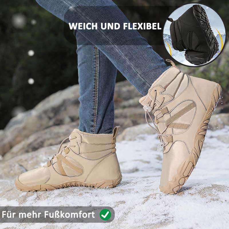 Dicke Winter-Schneestiefel Außenbereich Warme Bergsteigerschuhe Rutschfester & Wasserdichter Barfußschuh für den Winter (Unisex)