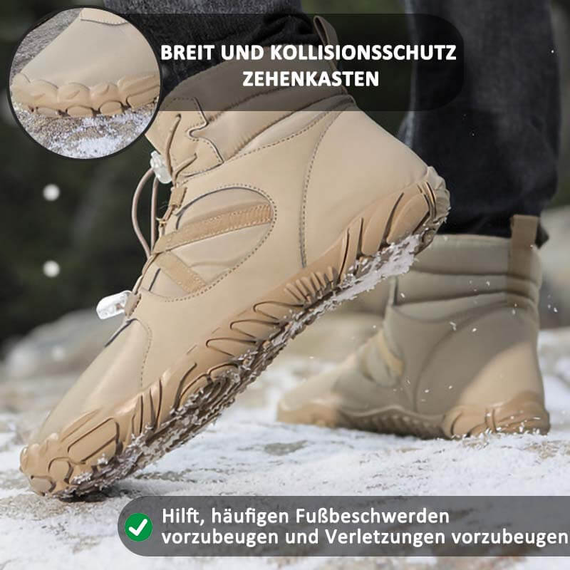 Dicke Winter-Schneestiefel Außenbereich Warme Bergsteigerschuhe Rutschfester & Wasserdichter Barfußschuh für den Winter (Unisex)