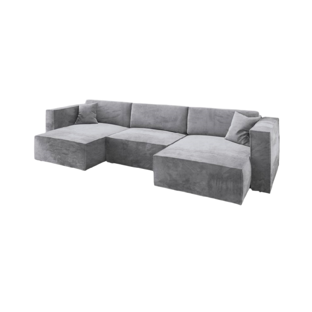 Canapé d'angle en tissu pour salon - 250 x 100 x 85-zenlorahome