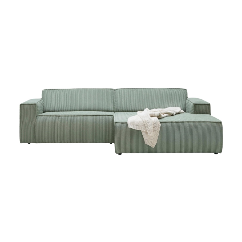 Canapé d'angle en tissu - Conçu pour les salons et espaces de détente - Structure en bois et rembourrage en mousse - 无论如何，我无法分析或估计图片中的产品尺寸。-zenlorahome