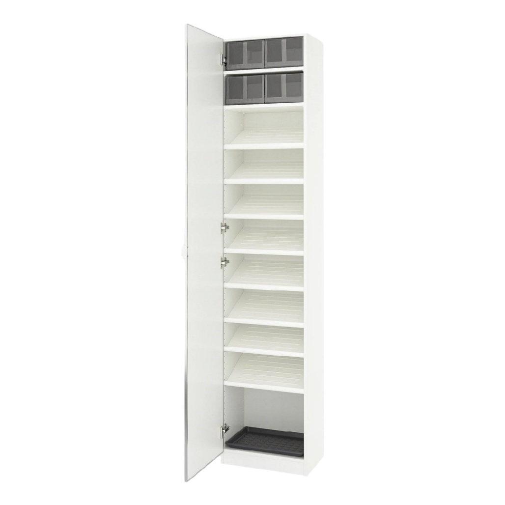 Étagère de rangement pour bureau en mélamine - 30 x 30 x 200-artisanathabitat