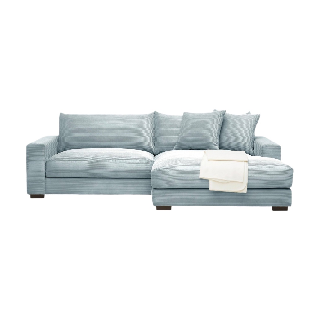 Canapé d'angle en tissu pour salon - 195 x 95 x 85-artisanathabitat