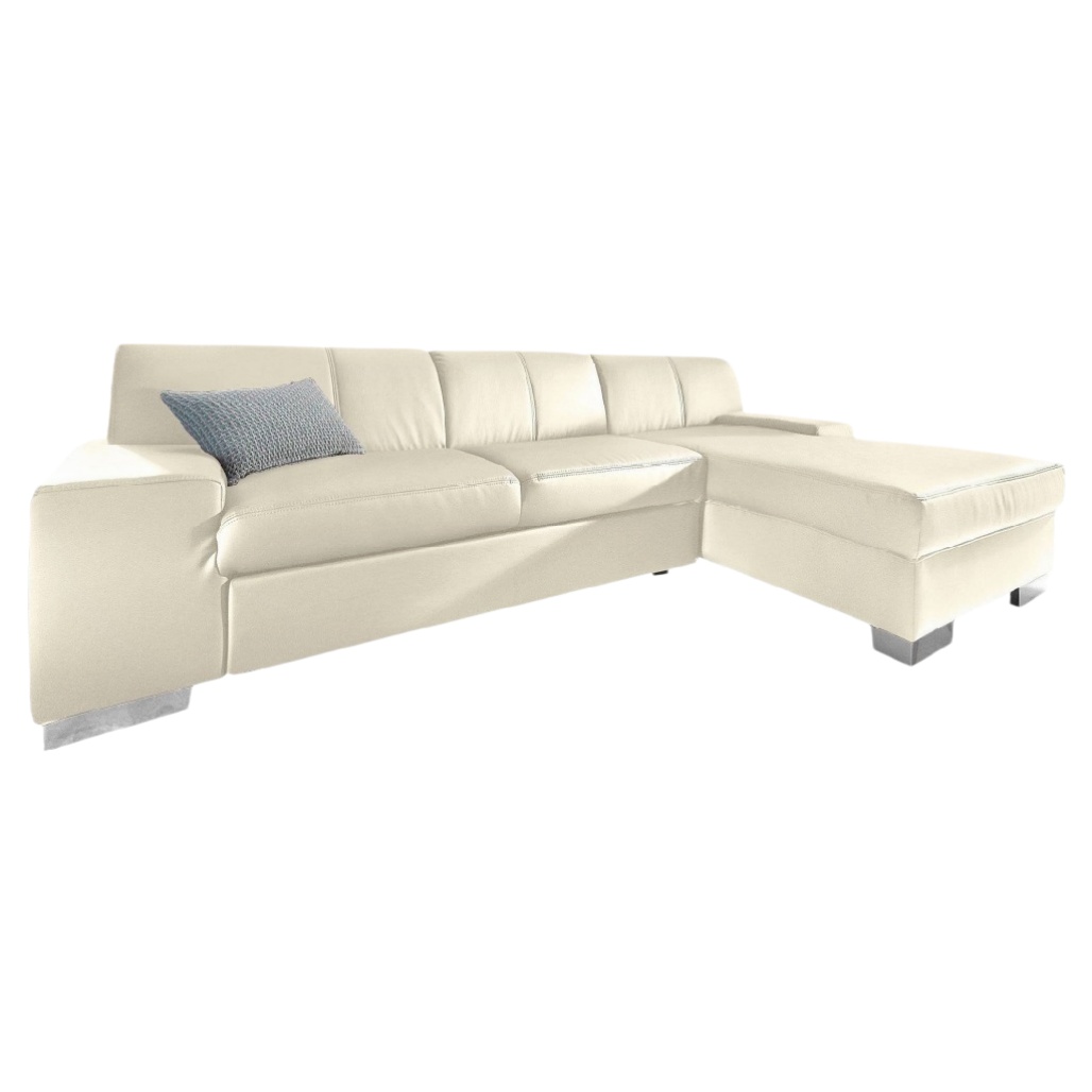 Canapé d'angle en cuir pour salon - 230 x 90 x 80-artisanathabitat