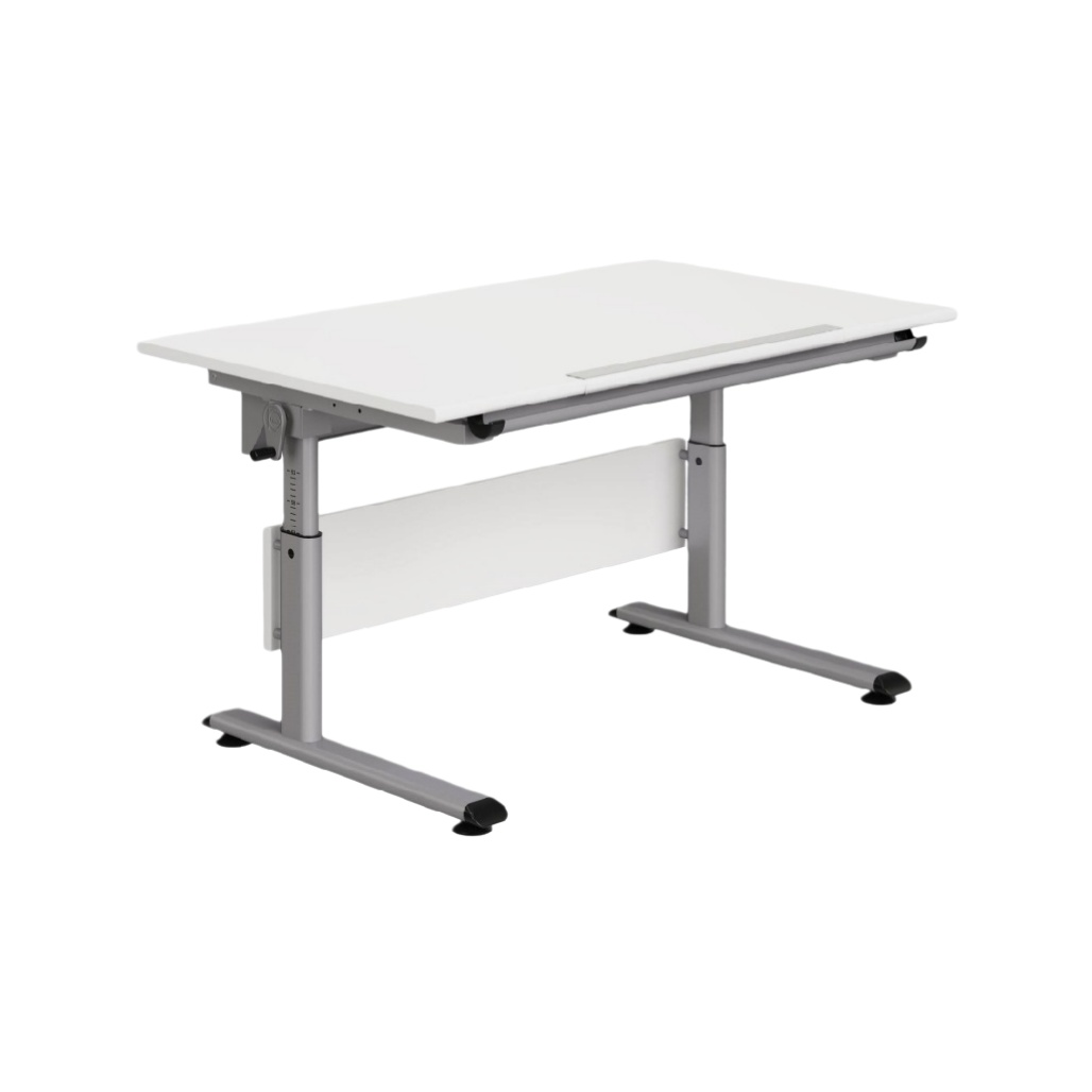 Bureau réglable en hauteur pour espace de travail en métal et MDF - 120 x 60 x 75-artisanathabitat