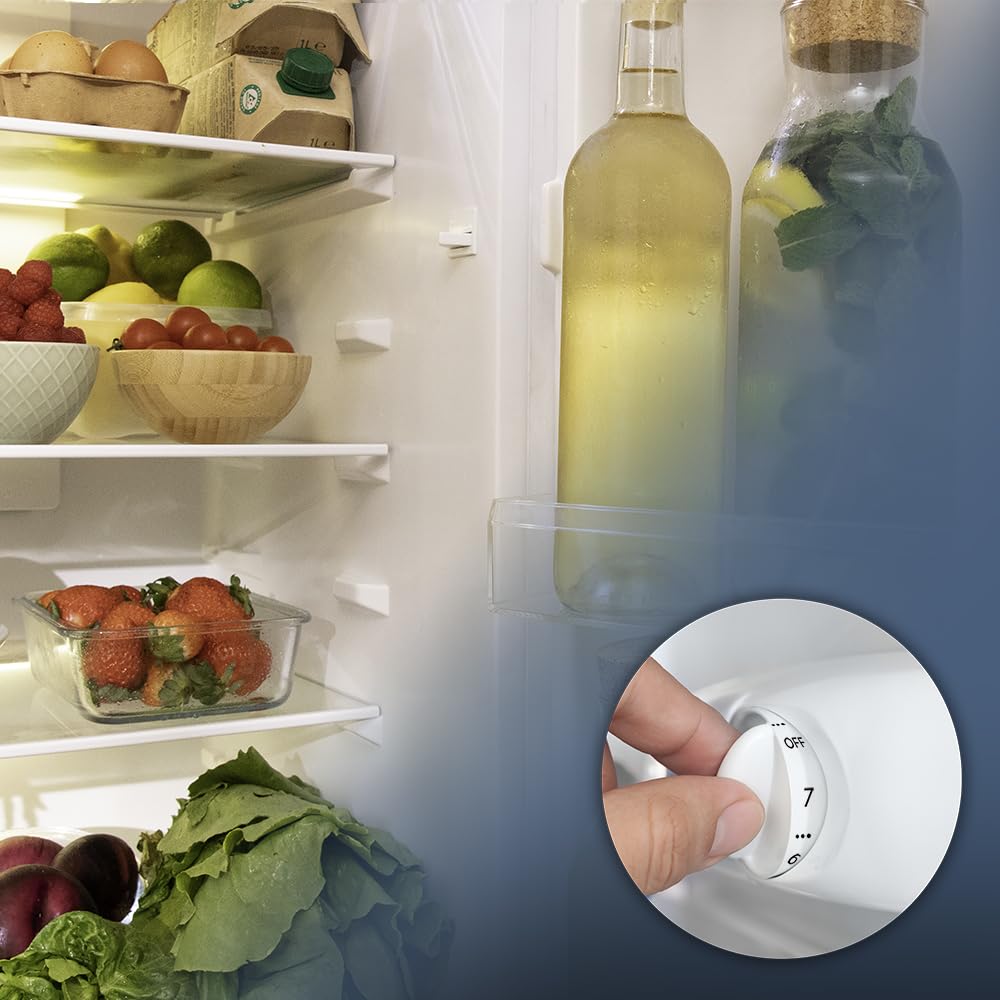 Cecotec Réfrigérateur de deux portes Bolero CoolMarket 2D 211 White E. Réfrigérateur blanc, 143 cm de haut, 211 L, Dégivrage, classe E, mode Congélation Rapide.