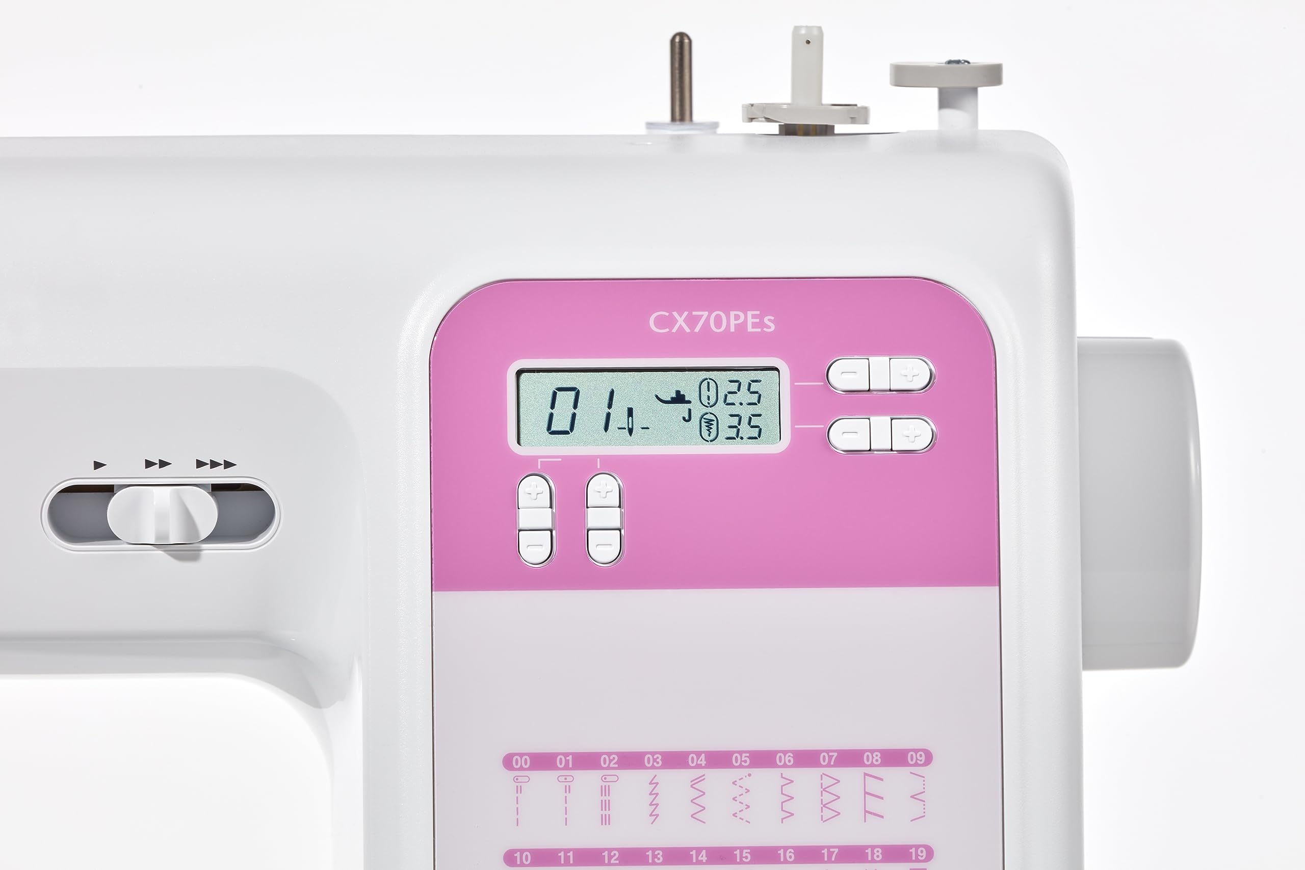 Brother CX70PES (Nouveau Modèle) - Machine à coudre électronique avec 70 points de Couture, Blanc