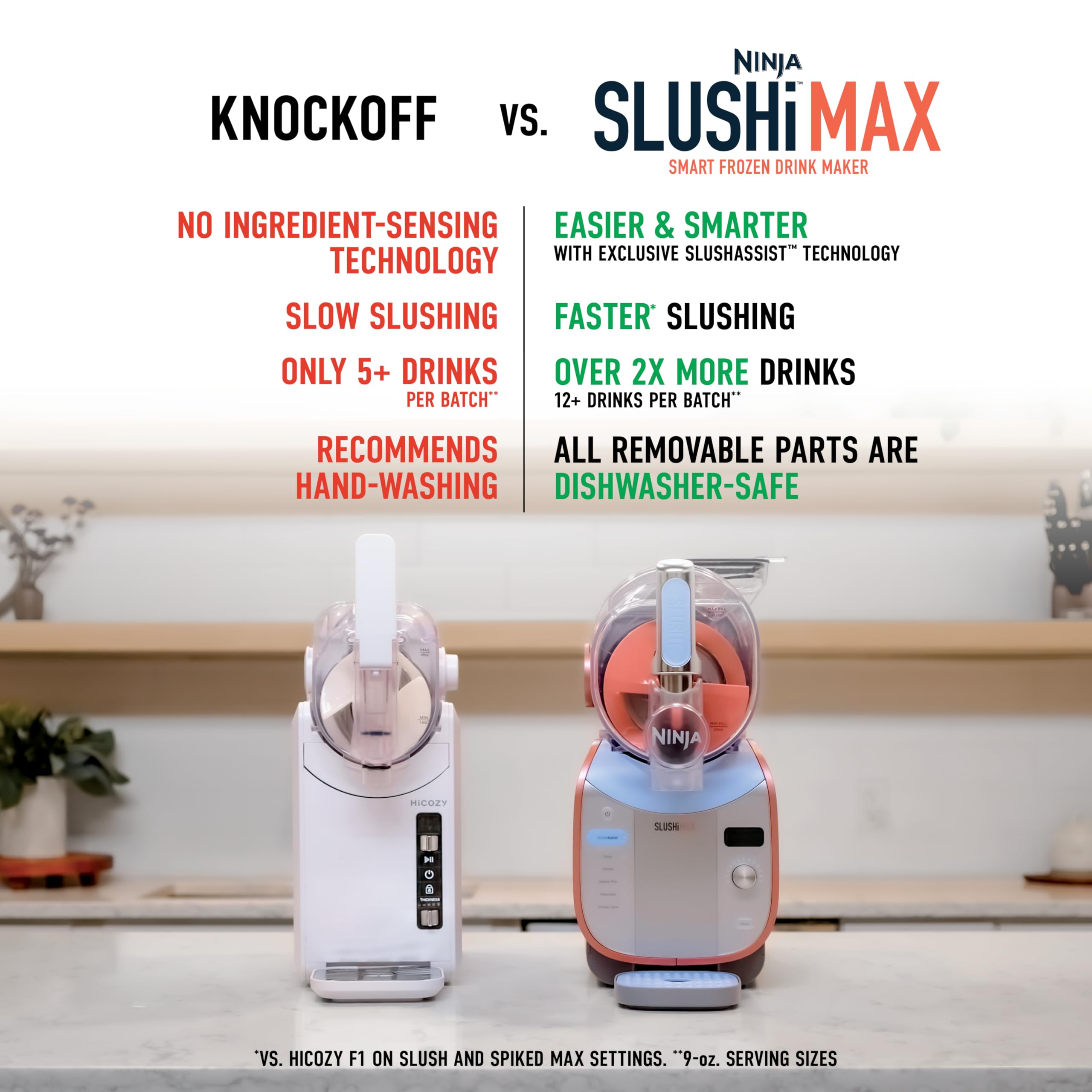 Ninja SLUSHi Max | XXL Smart Frozen Drink Maker | Exclusive Smart Technology | Party-Sized 150oz Capacity | No Ice Needed | 6 Programs | Perfect Temp & Texture up to 12 hours | Peach | FS605