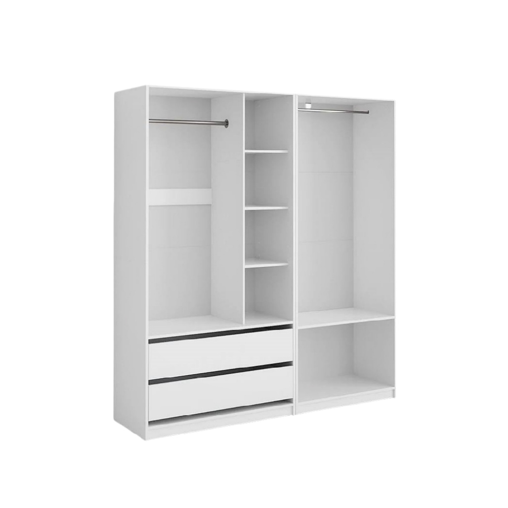 Armoire de rangement pour chambre en MDF - 150 x 120 x 200-velnovahome