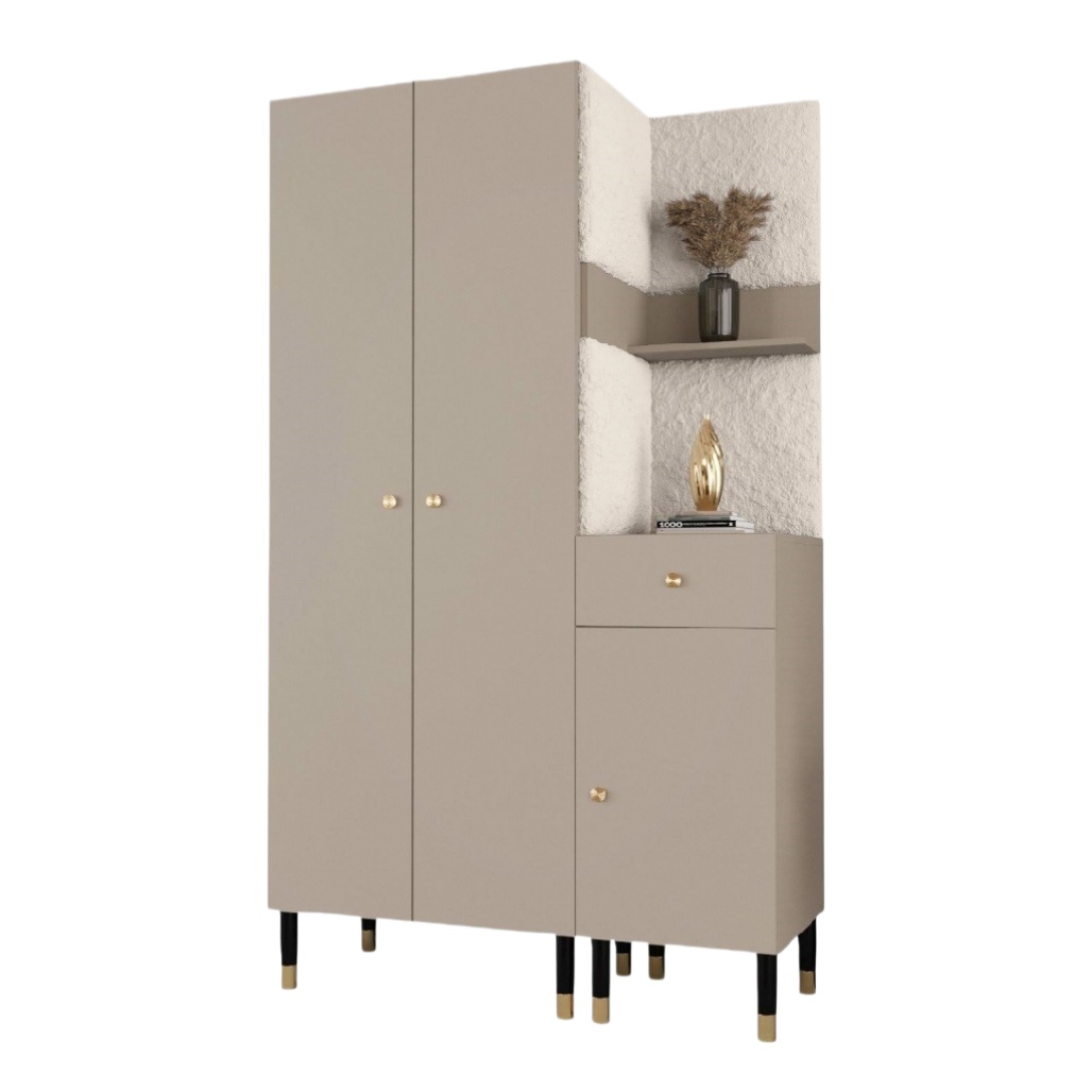 Meuble de rangement pour salon en MDF avec finition mate - 80 x 40 x 180-velnovahome