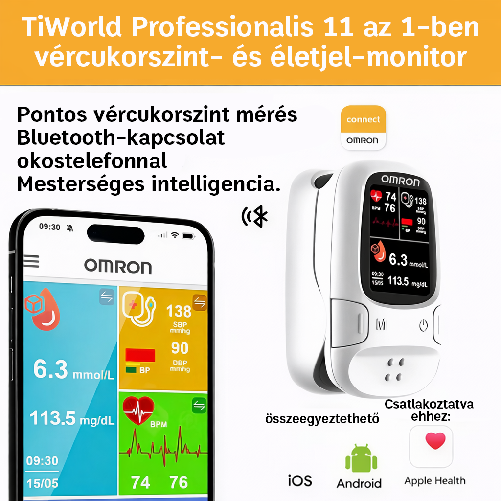 2026 Az Omron™ bemutatja az új, nem invazív, intelligens vércukormérőt 🔥Made in USA🔥