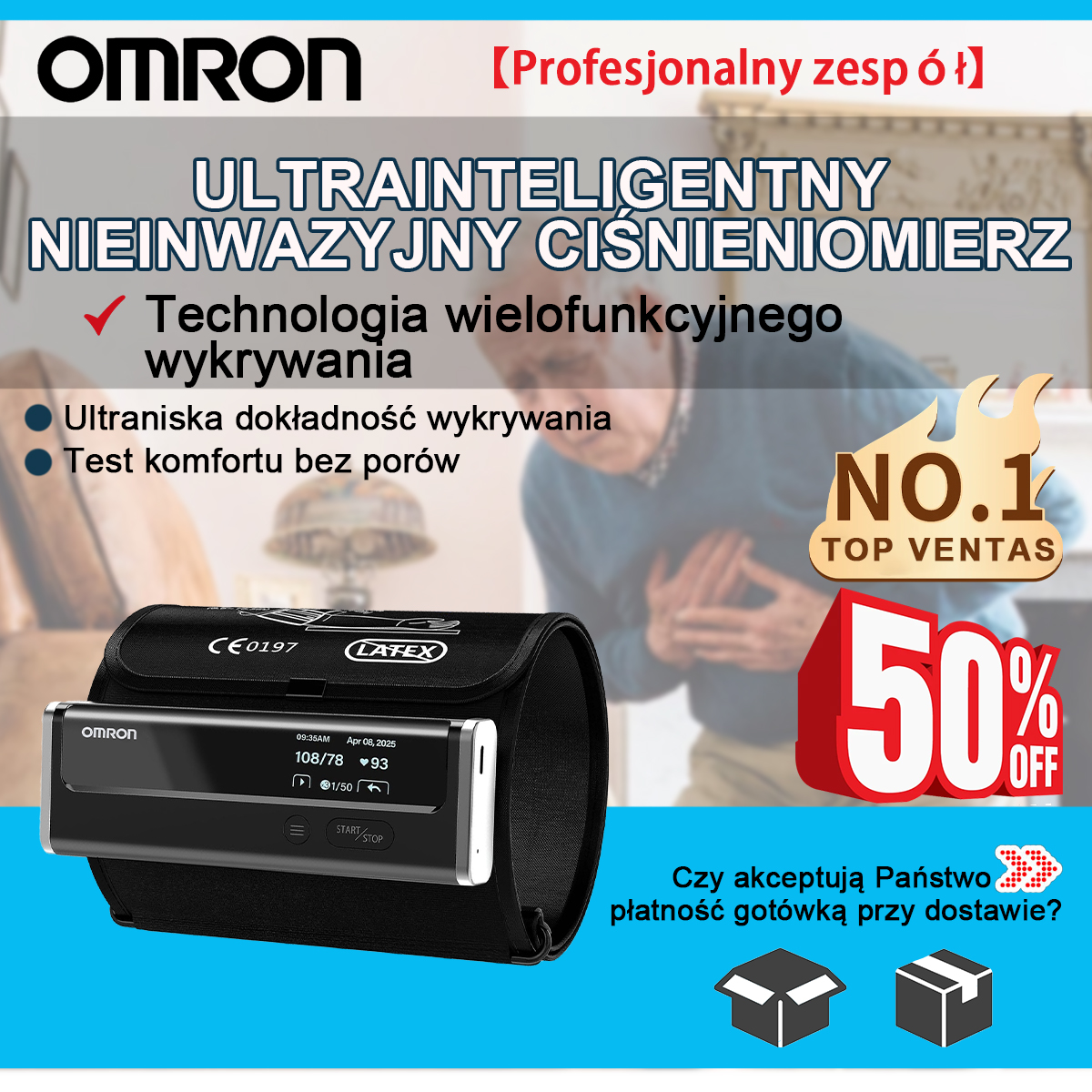 【12 w 1】Najnowszy, nieinwazyjny i niezwykle inteligentny ciśnieniomierz