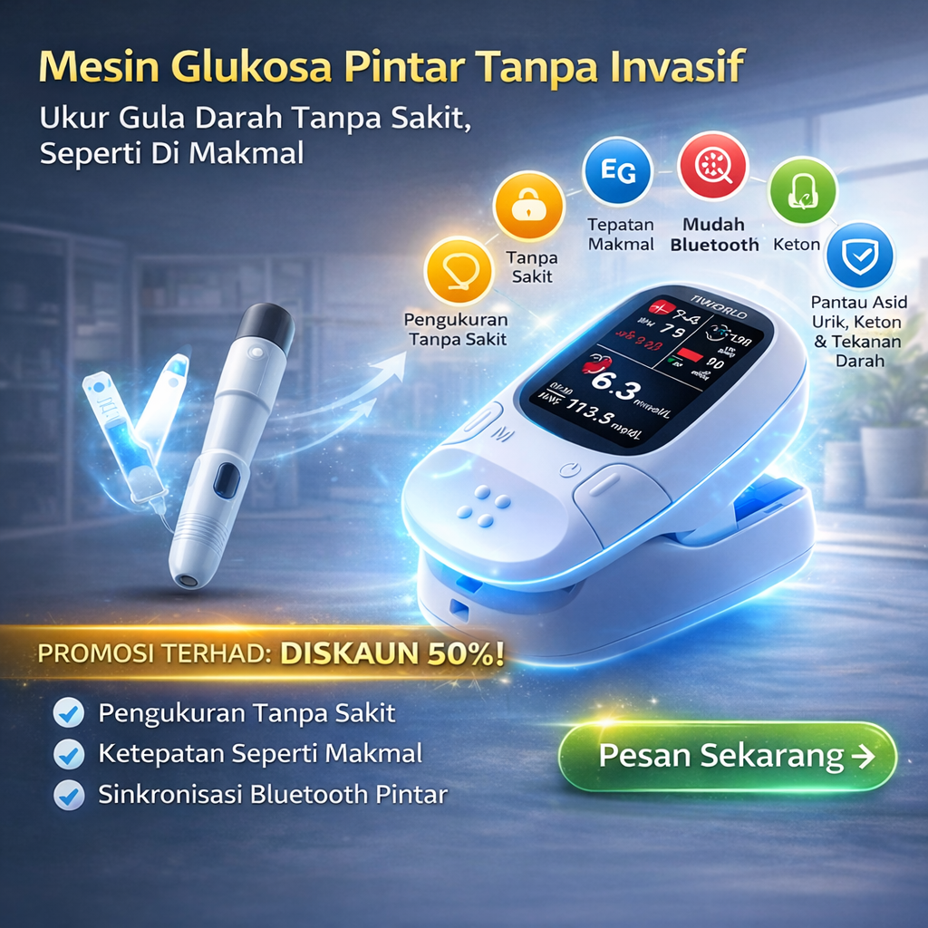 Omron™ 2026 memperkenalkan meter glukosa darah pintar baharu, bukan invasif 🔥Dibuat di Amerika Syarikat🔥