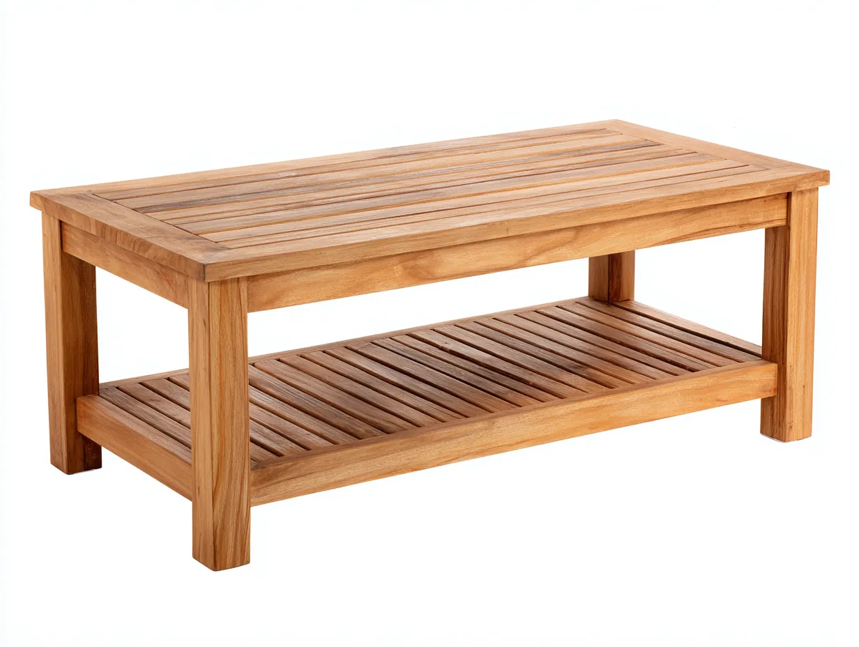 Tavolo da giardino-Legno-128x62x40 cm-Naturale-stile essenziale per esterni-Havengolab