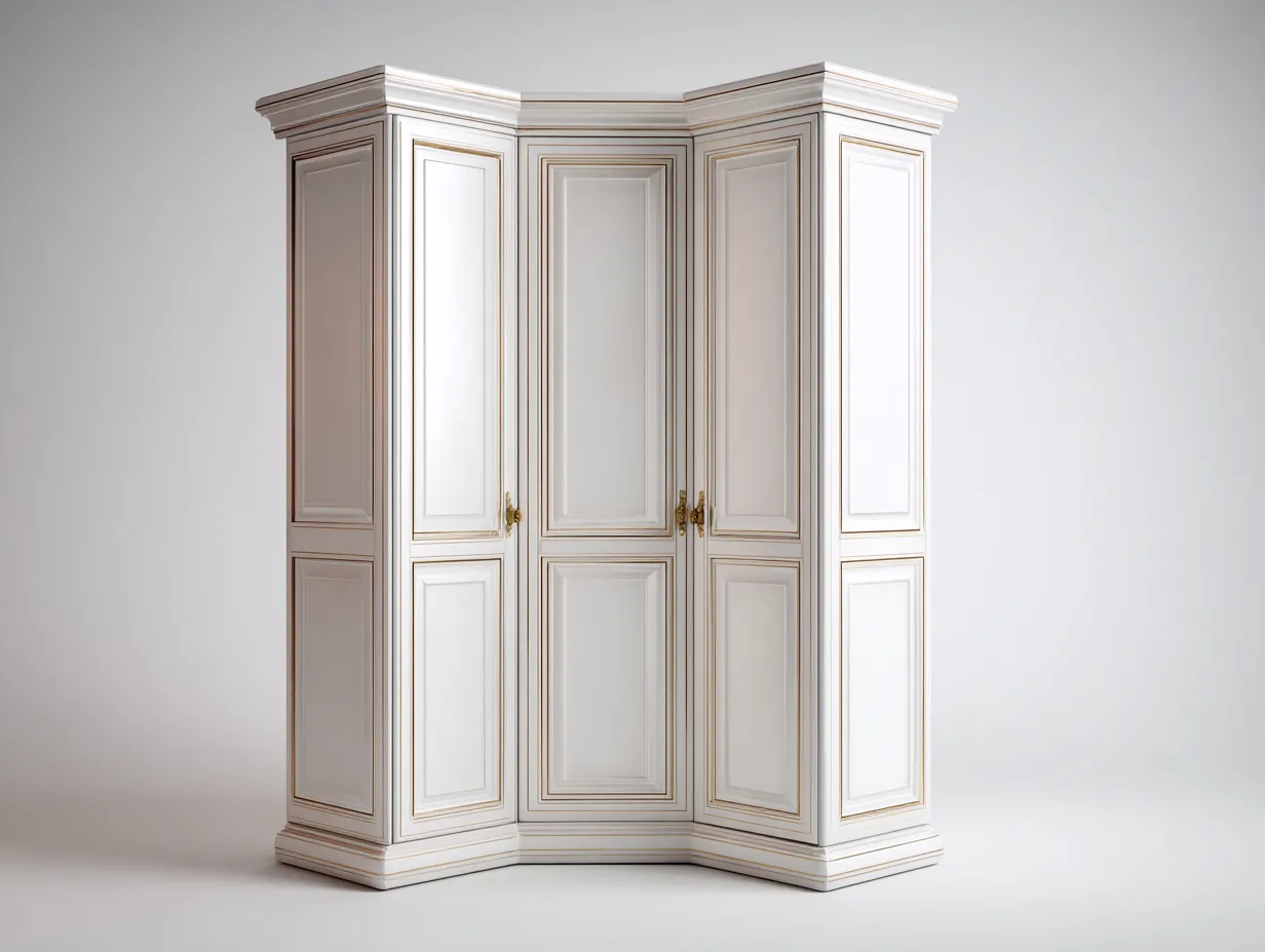 Armadio-legno-160x160x215 cm-bianco-stile classico-Havengolab