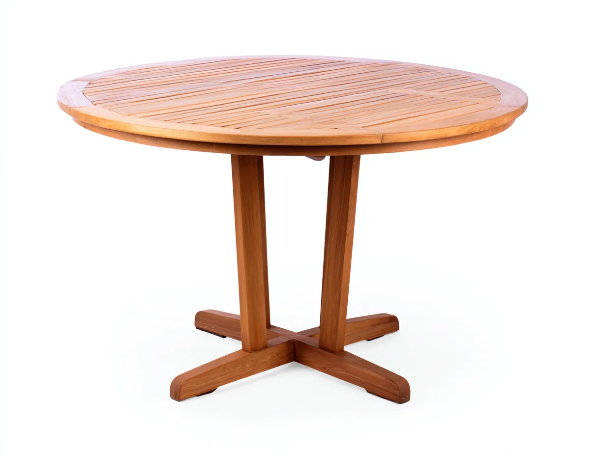 Tavolo da giardino-Legno-135x135x74 cm-Naturale-stile classico per esterni-Havengolab