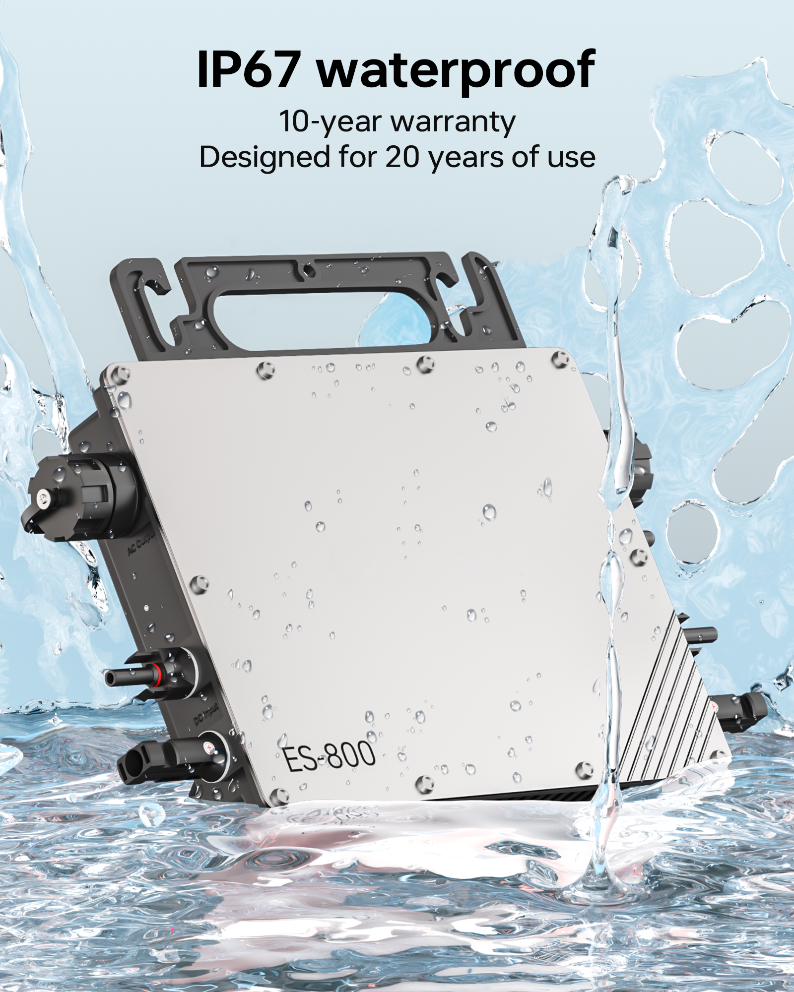 800W MPPT Plug & Play Solar Micro Inverter