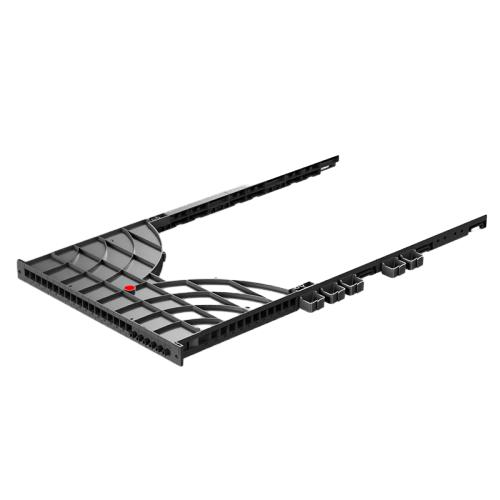 1U Side-Mount Cable Manager 24-Port Channel Type for 1200mm Depth Rack