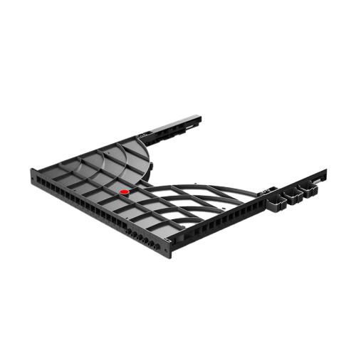1U Side-Mount Cable Manager 24-Port Channel Type for 600mm Depth Rack
