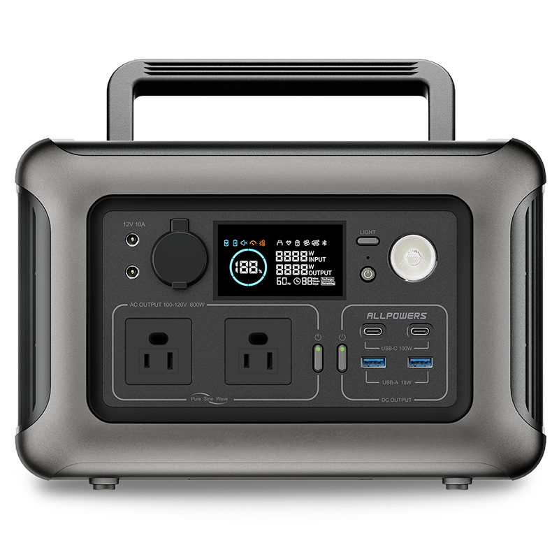 600W Portable Power Station for Car & Outdoor