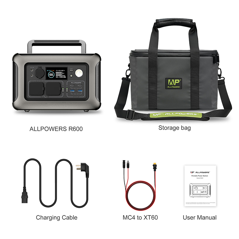 600W Portable Power Station for Car & Outdoor