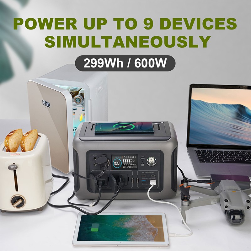 600W Portable Power Station for Car & Outdoor
