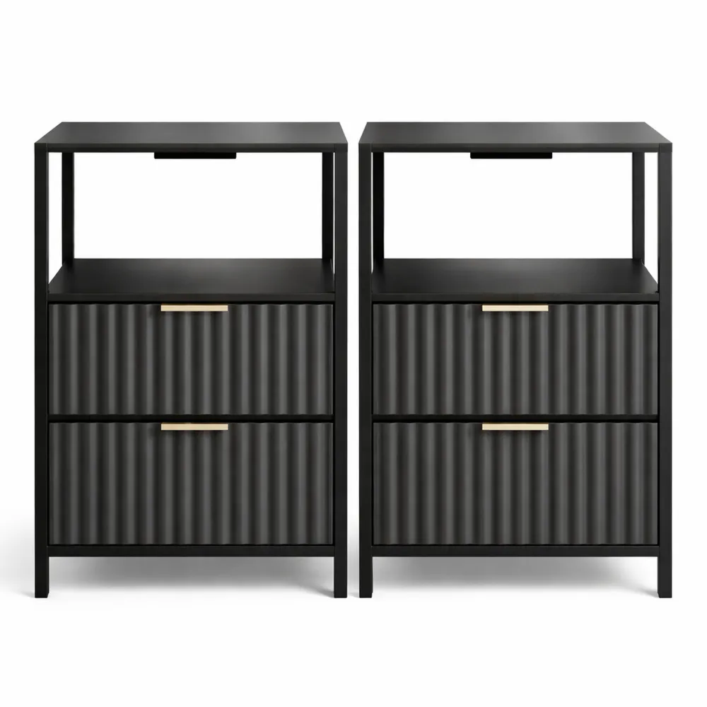 Table de chevet avec chargeur USB et rangement