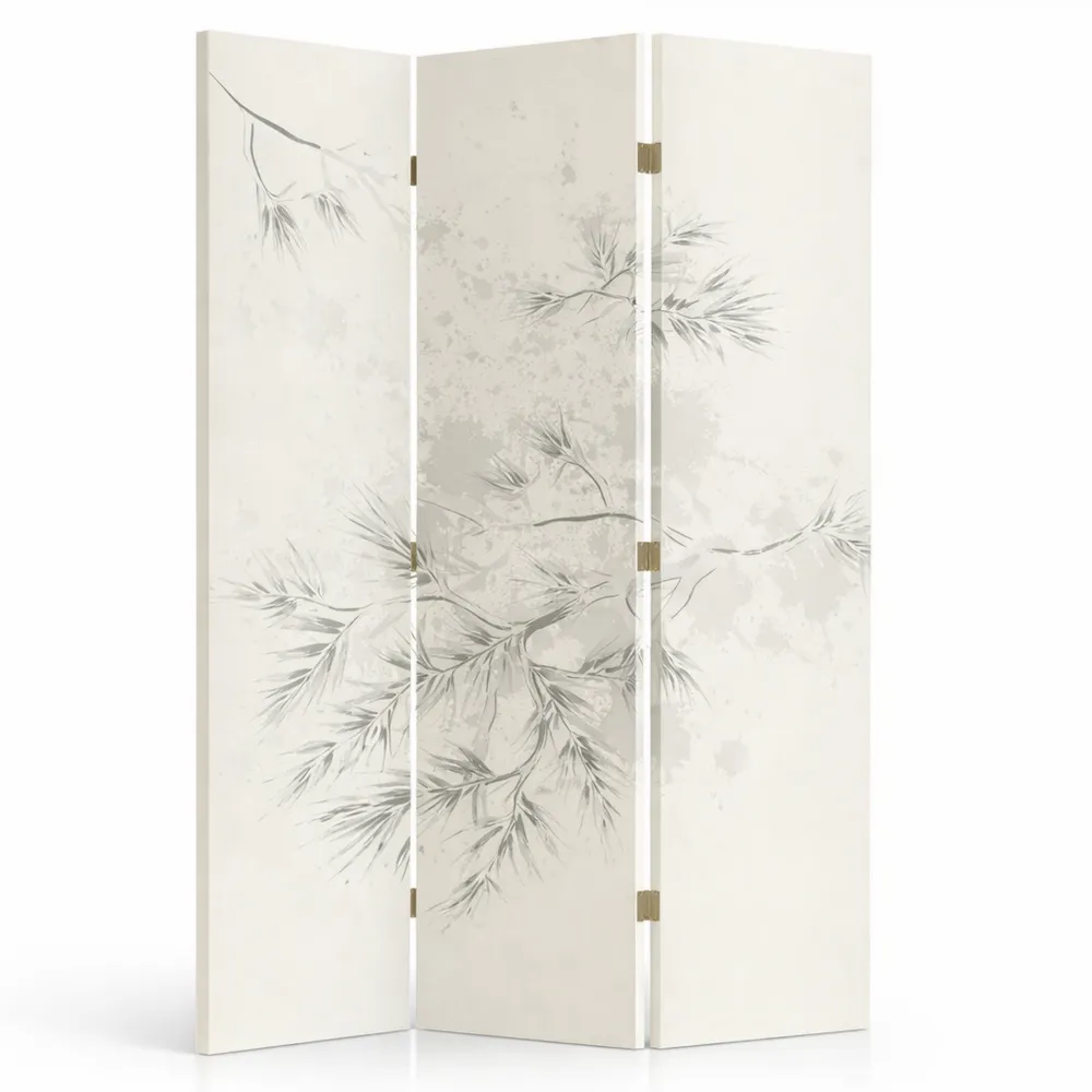 Paravent Décoratif avec Oiseaux et Branches, 110x150 cm