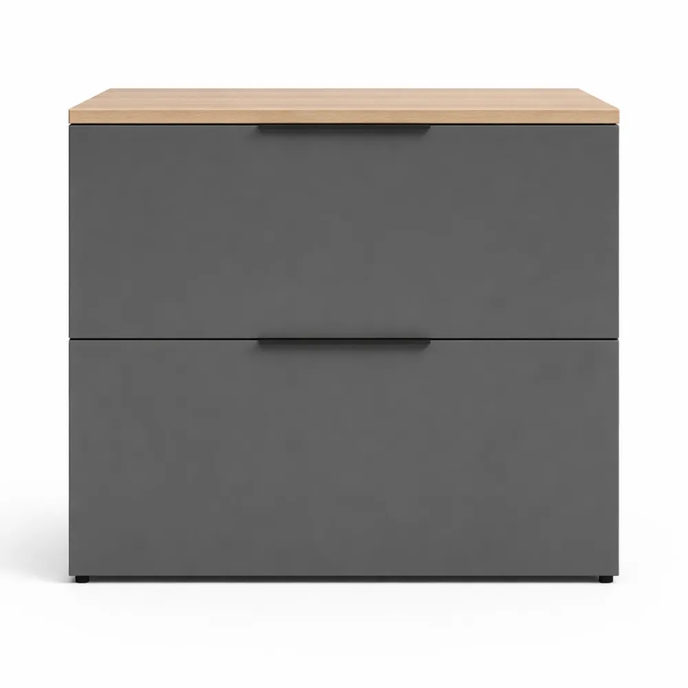 Buffet Moderne Anthracite avec Rangement 60x50cm