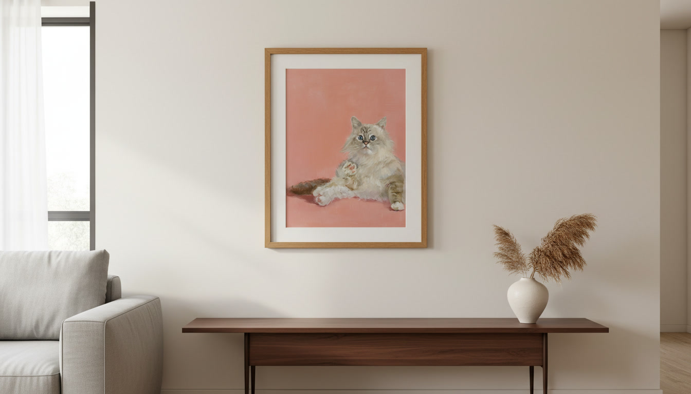 Custom Hand-Painted Pet Portrait from your photo