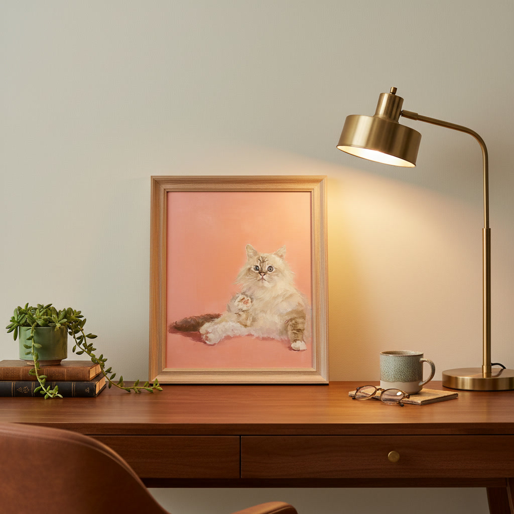 Custom Hand-Painted Pet Portrait from your photo