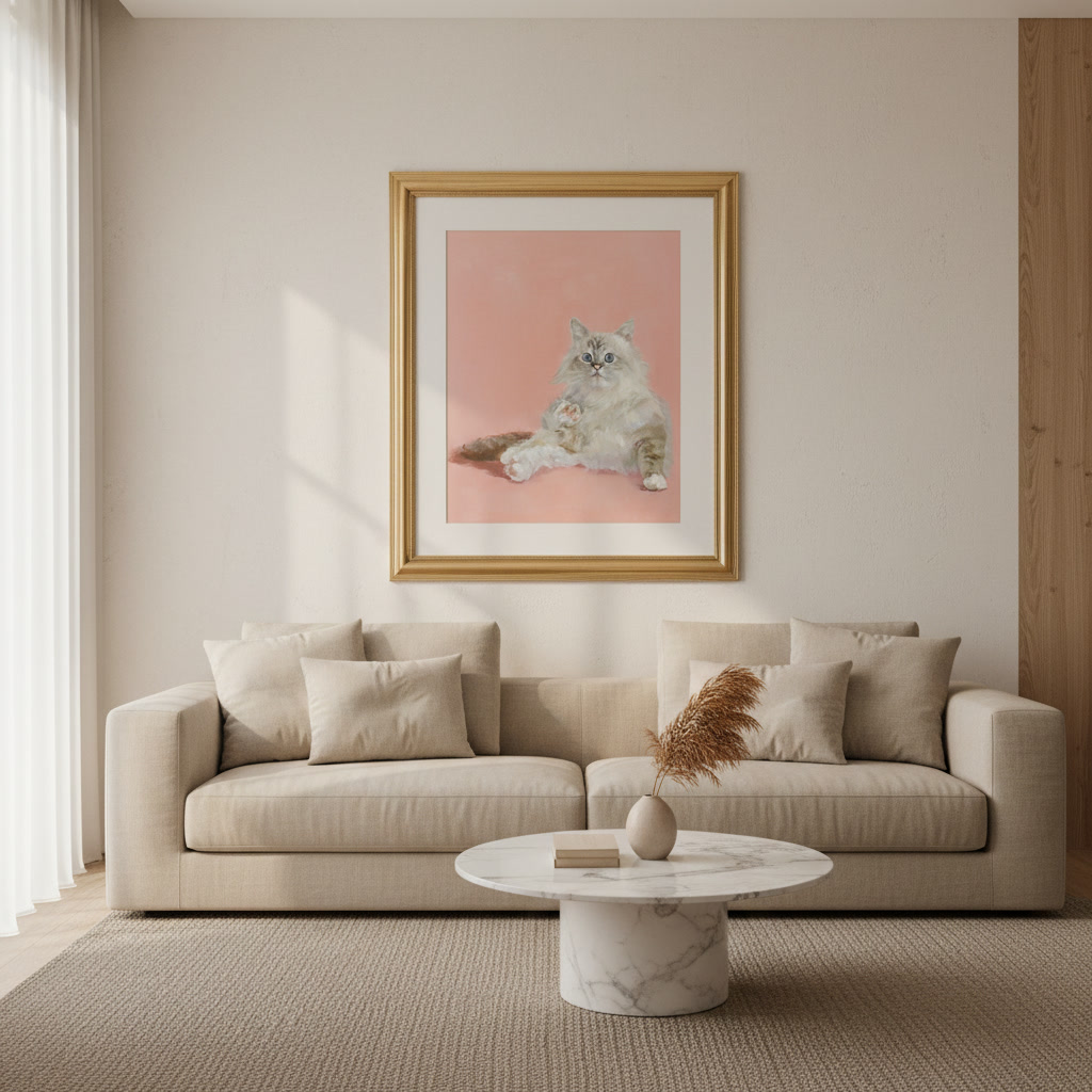 Custom Hand-Painted Pet Portrait from your photo